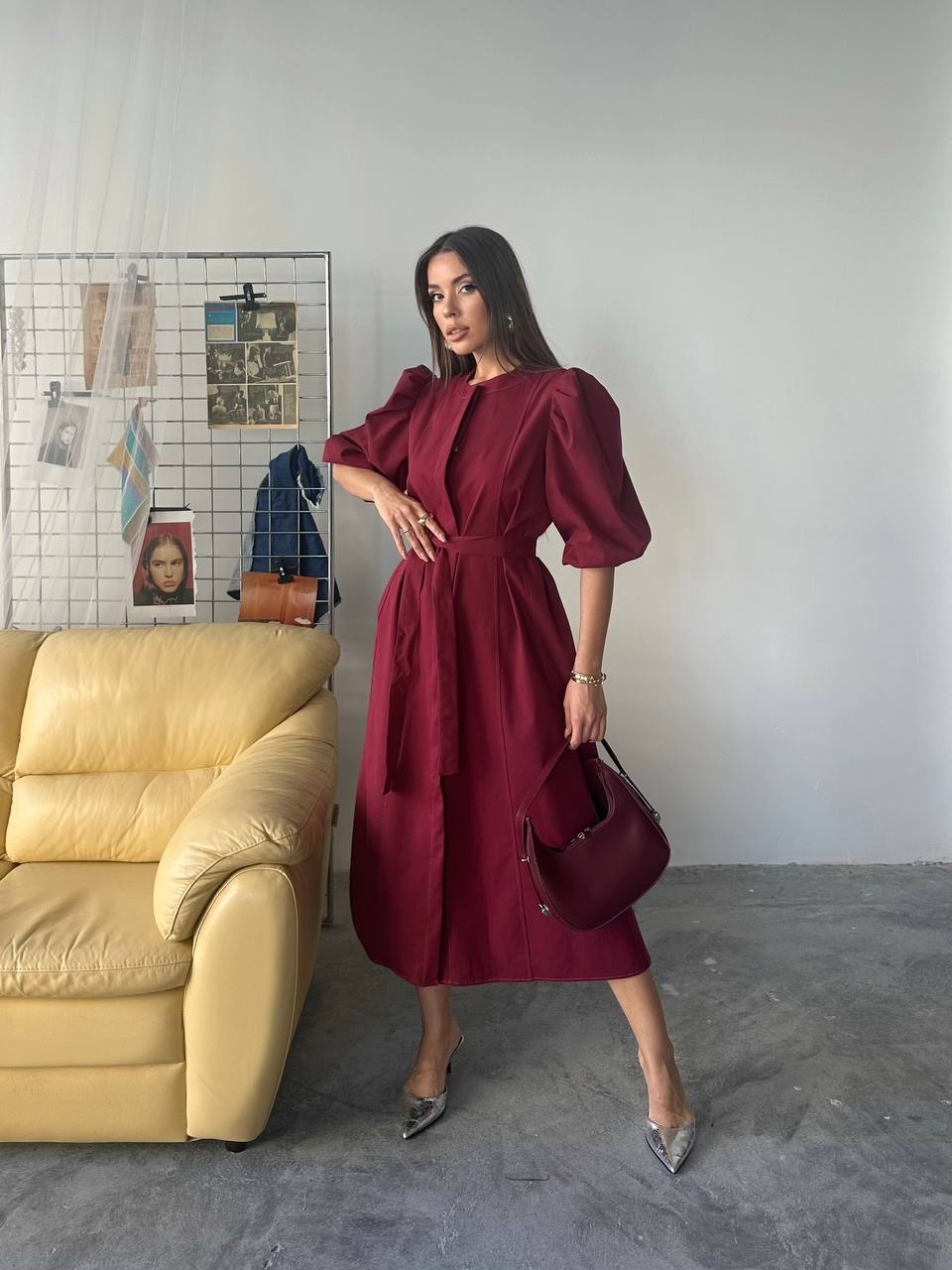 Rochii Dama Bordo Roxane - 1 | YEO