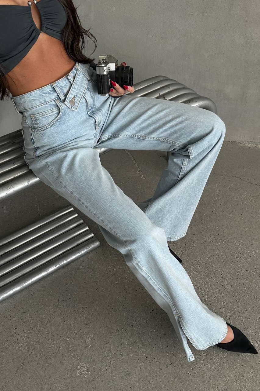 Blugi Dama Drepti Albastri Maty