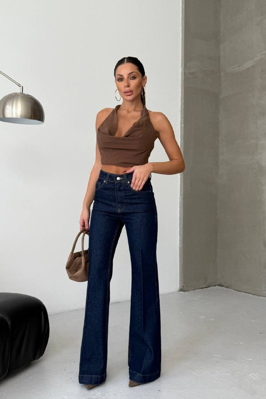 Blugi Damă Evazati Bleumarin Jufeya