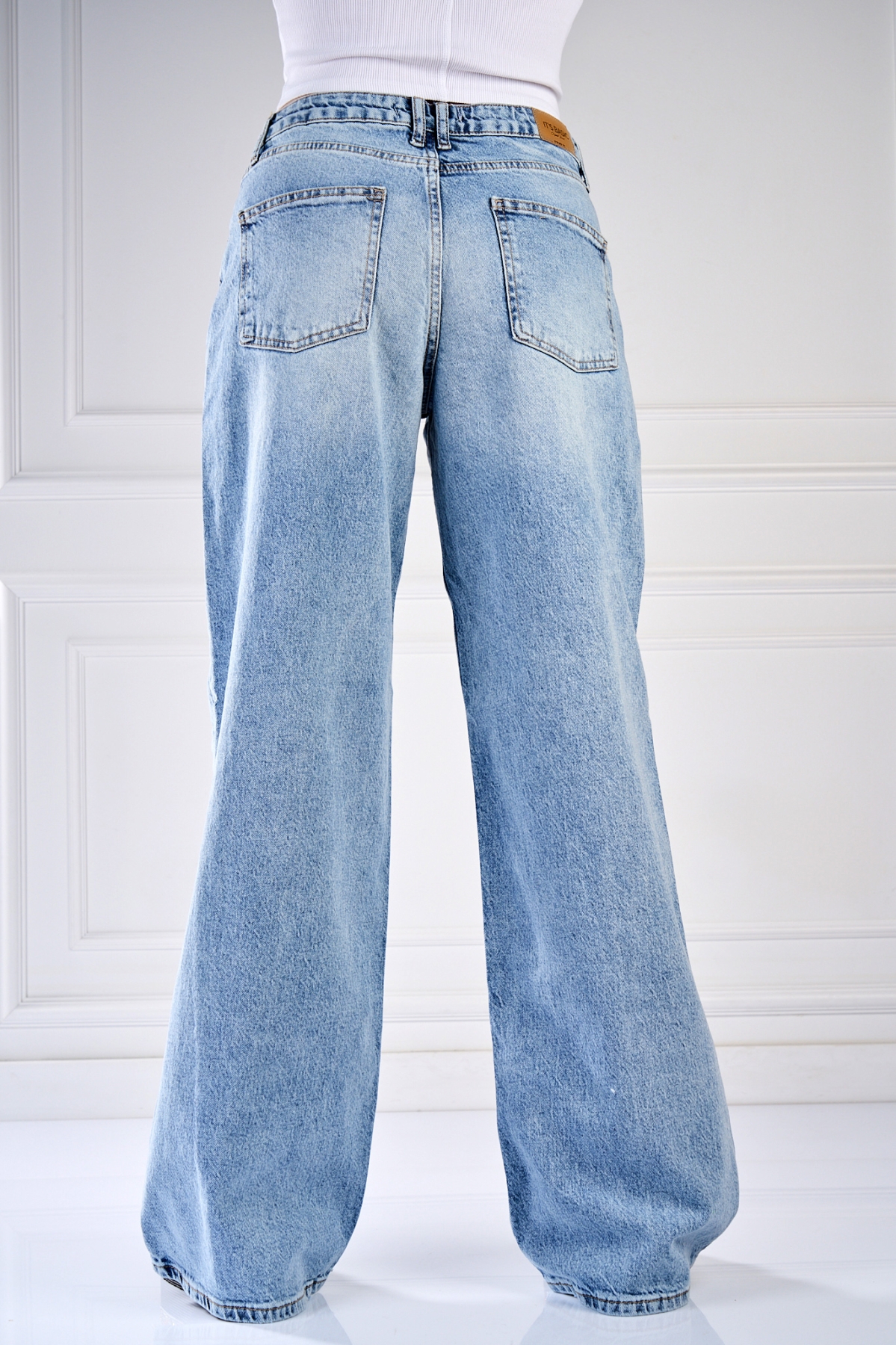 Blugi Damă Oversize Albastri Udaya - 2 | YEO