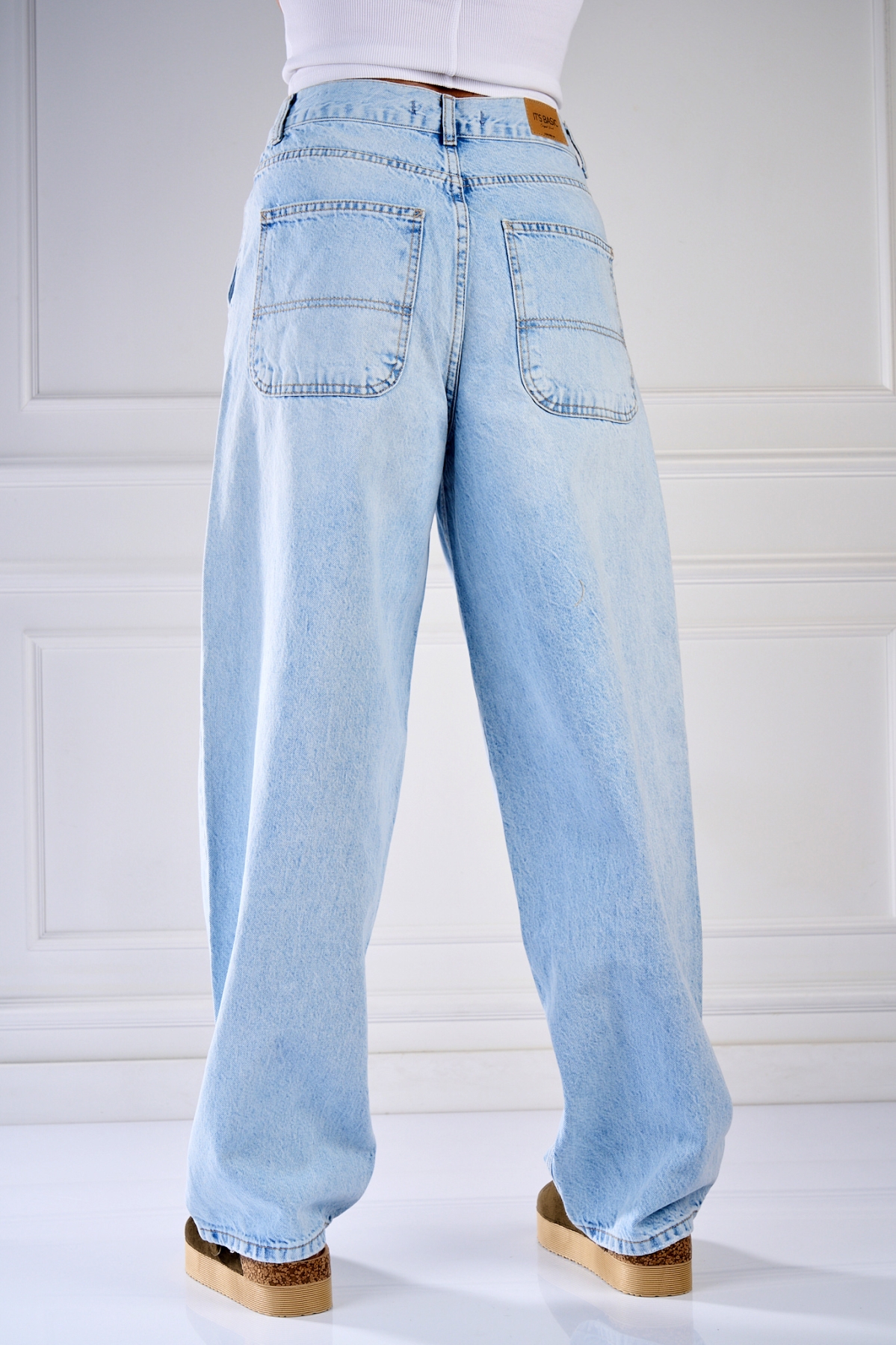 Blugi Regular Fit Albastri Vishy - 2 | YEO