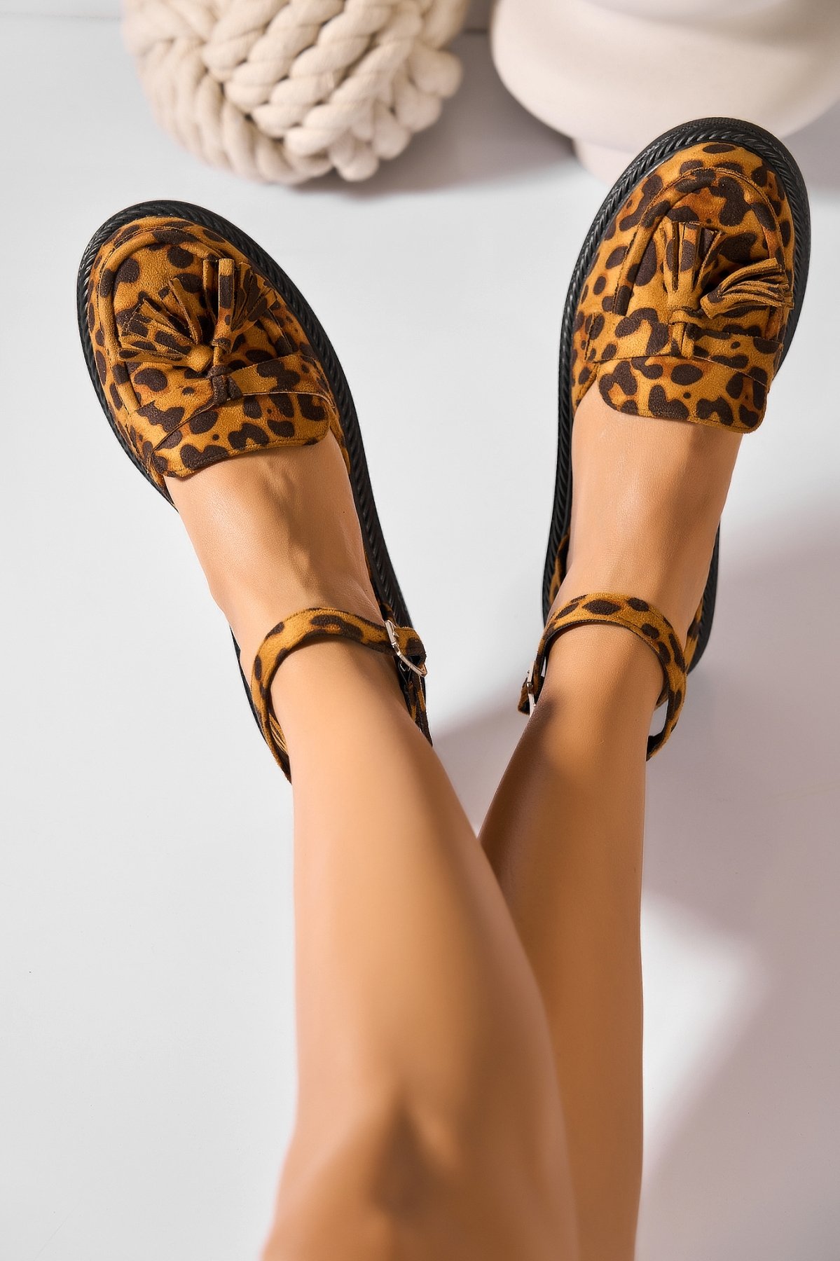 Pantofi dama casual Animal Print din Piele Ecologica Intoarsa Lariya - 1 | YEO