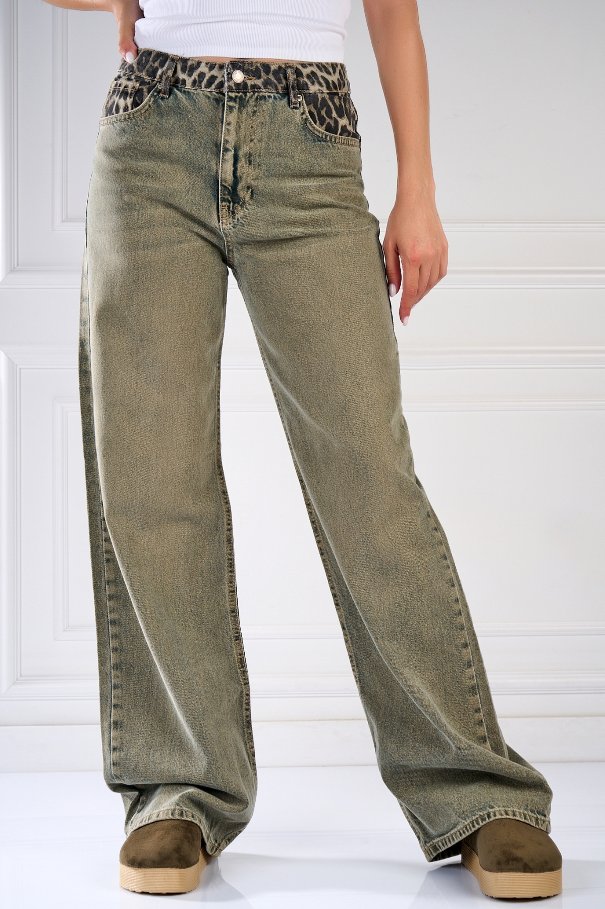 Blugi Regular Fit Verzi Toshi - 2 | YEO