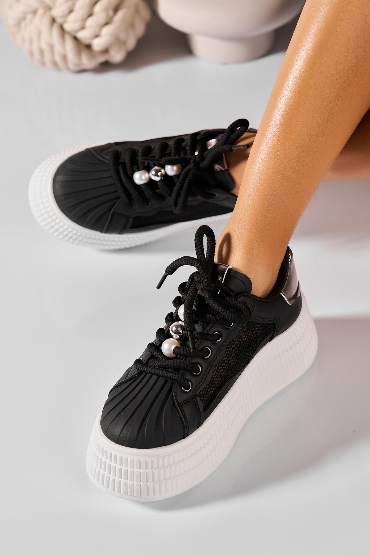 Sneakersi dama Piele Ecologica Negri Jozy - 2 | YEO