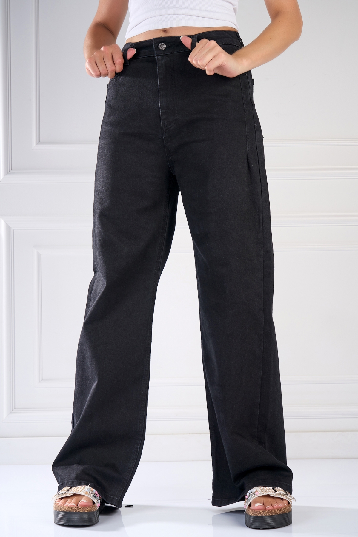 Blugi Damă Oversize Negri Lekhna