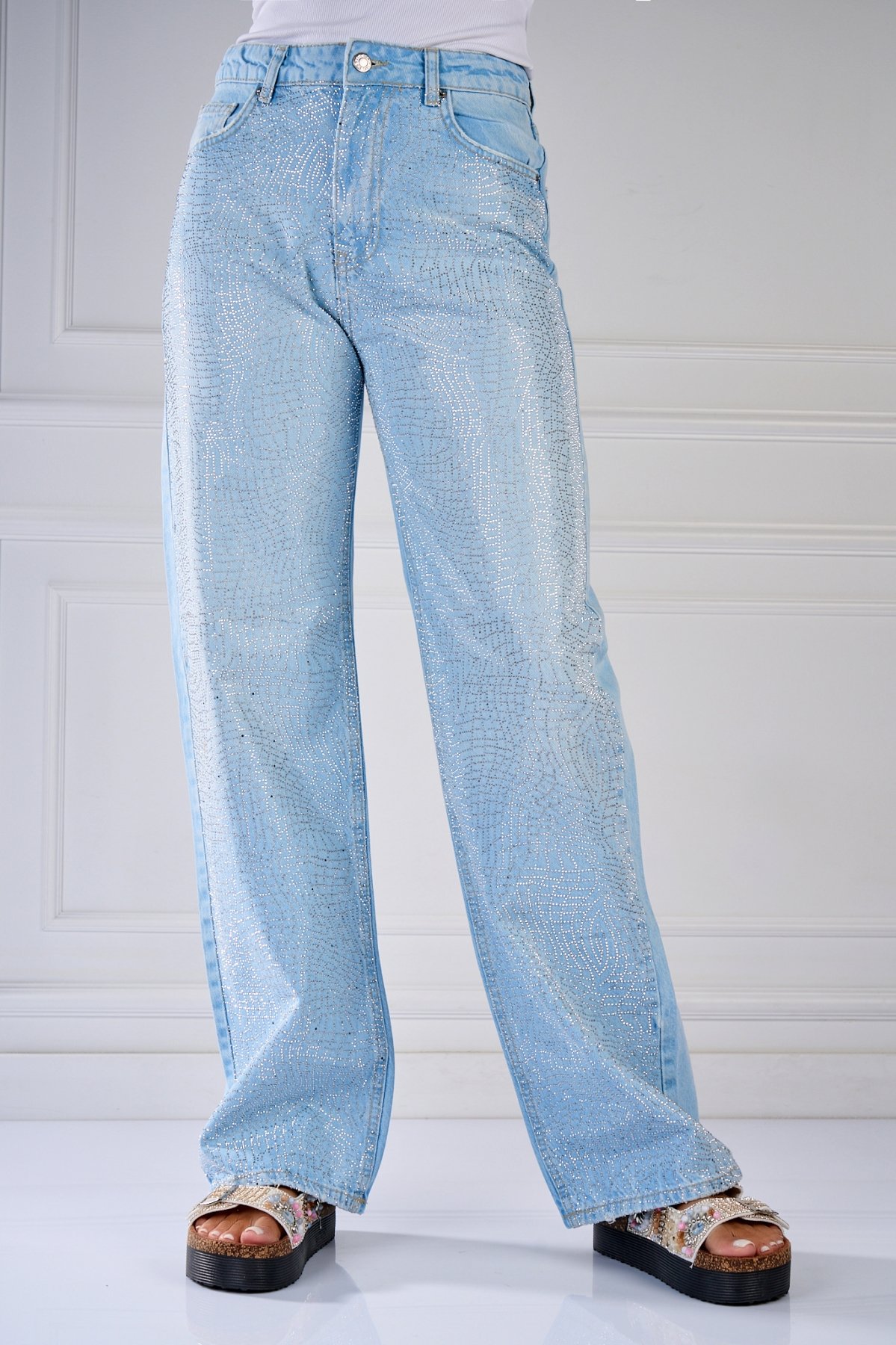 Blugi Regular Fit Albastri Brinda