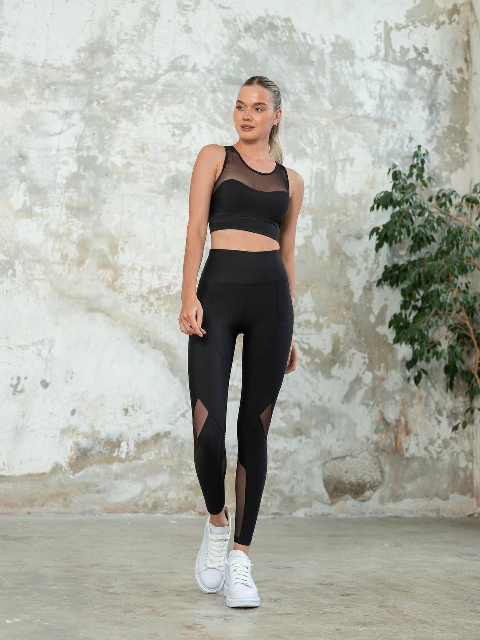 Colanți Fitness Negru Freya - 1 | YEO