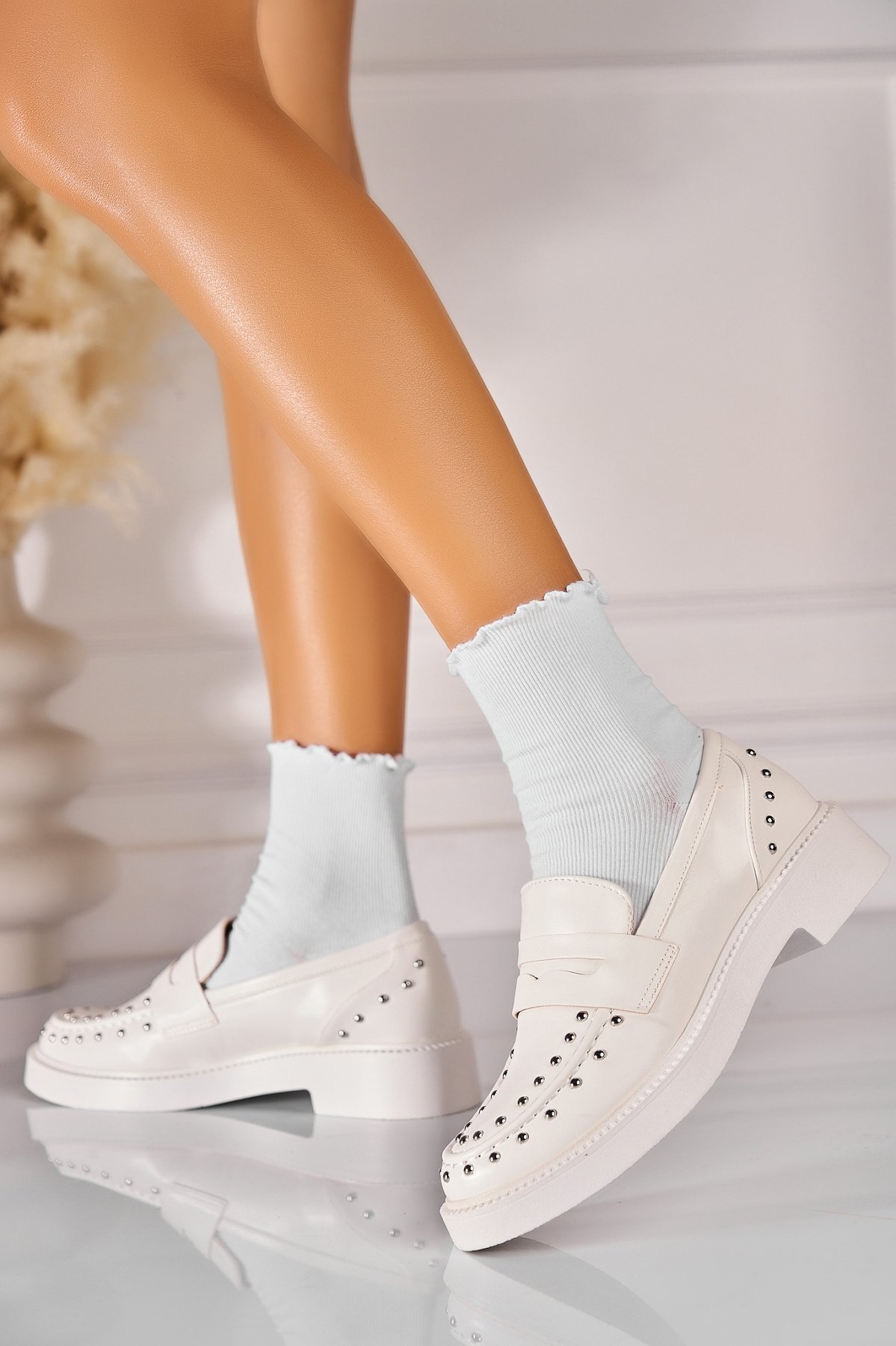 Pantofi dama casual Albi din Piele Ecologica Akeria - 1 | YEO