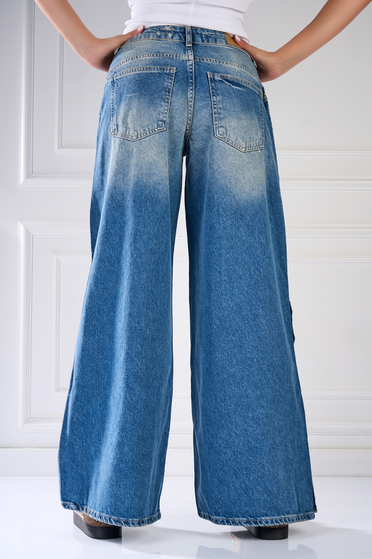 Blugi Damă Oversize Albastri Kavia - 1 | YEO