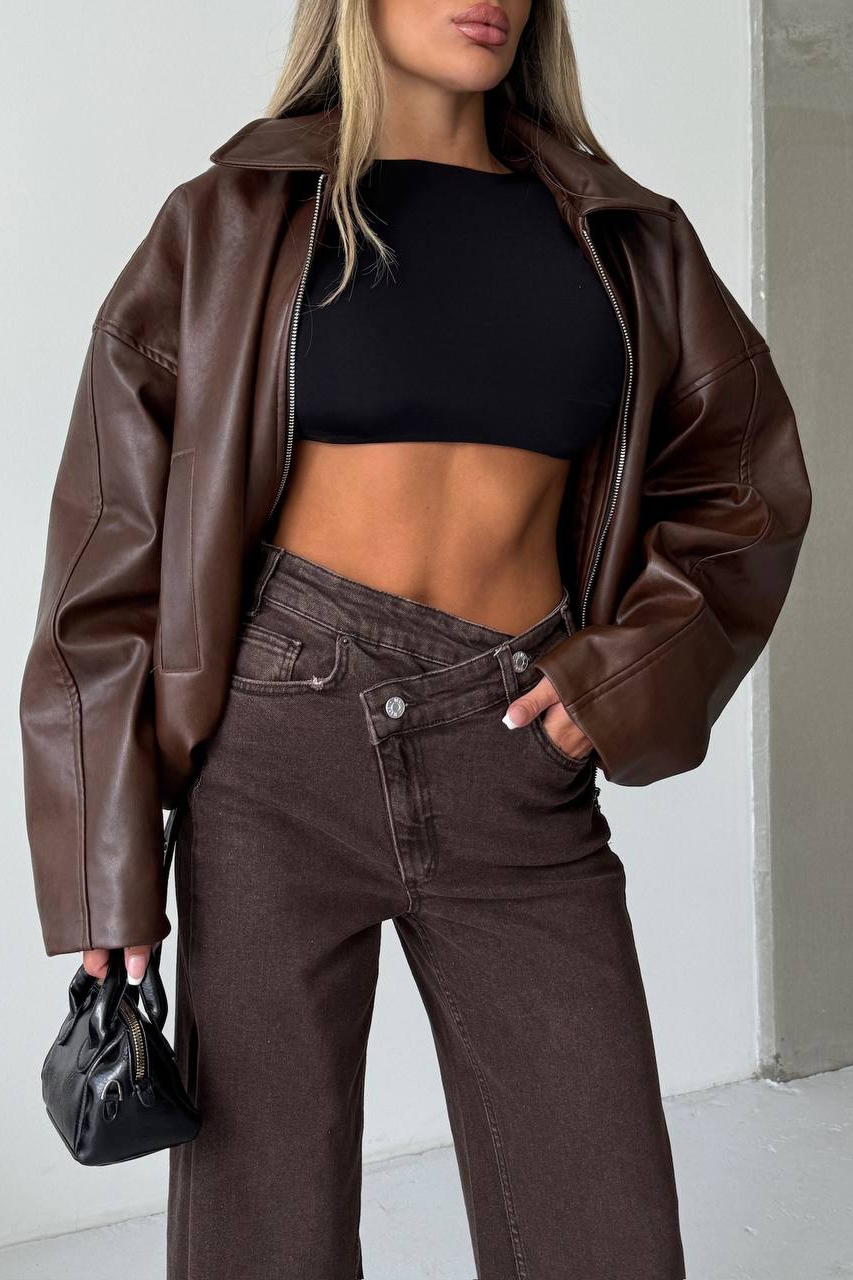 Blugi Damă Oversize Maro Esmae - 3 | YEO