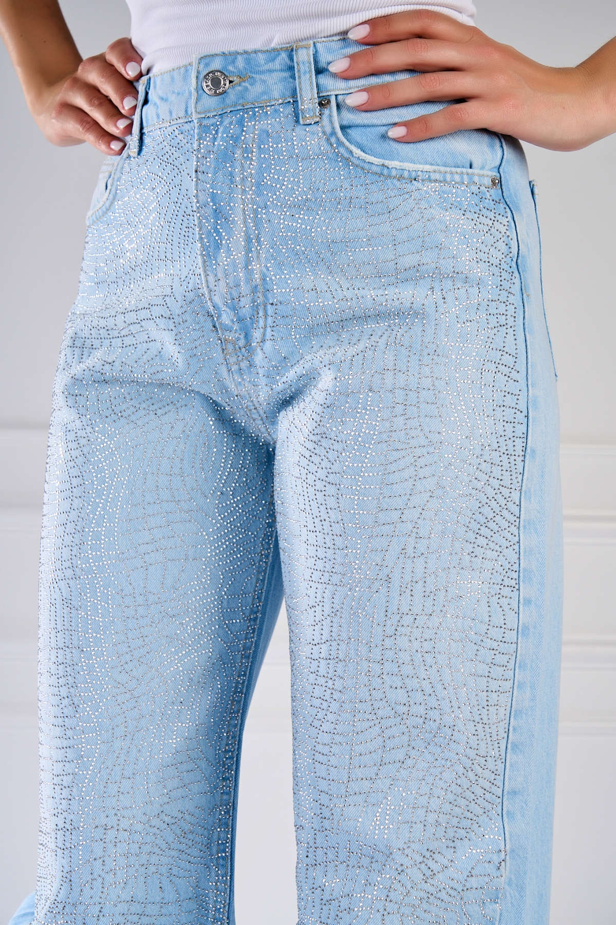 Blugi Regular Fit Albastri Brinda - 2 | YEO