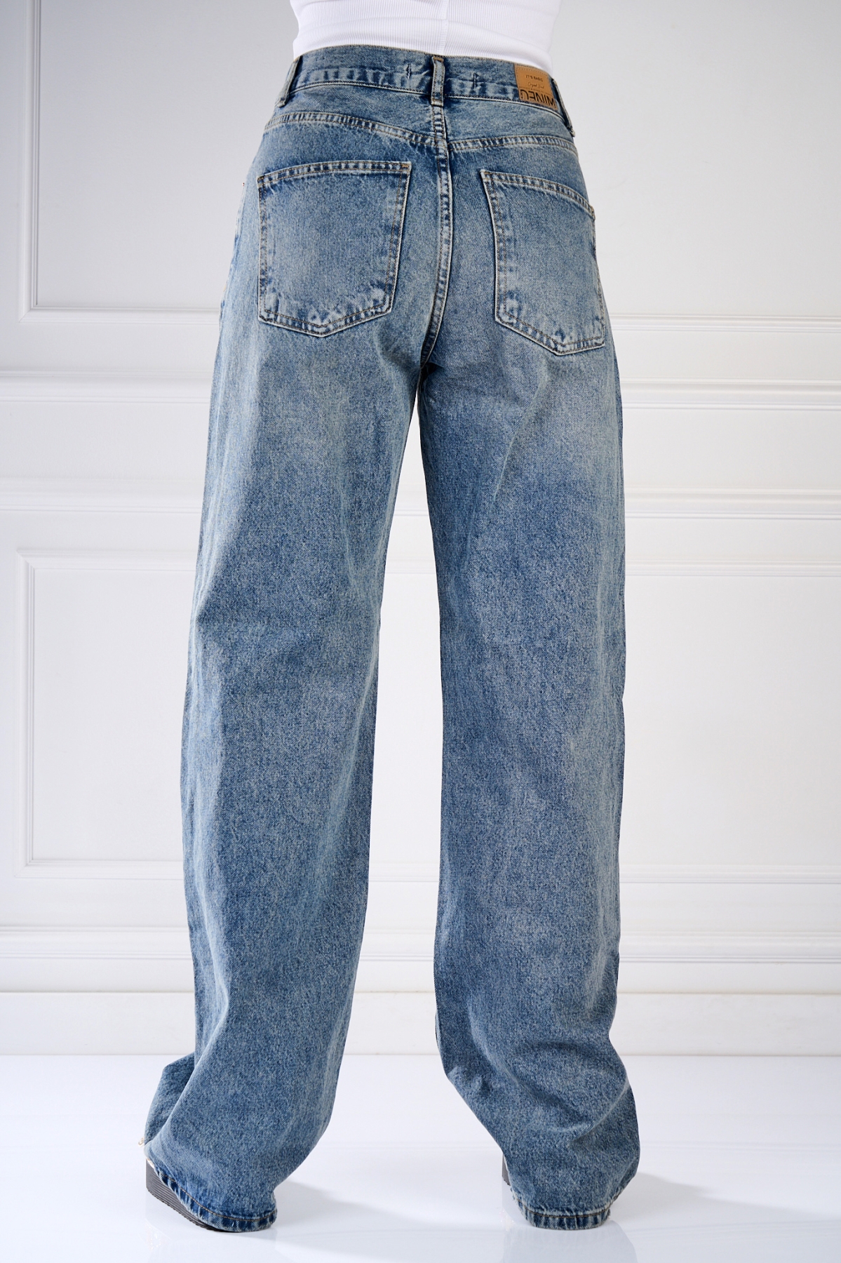 Blugi Regular Fit Albastri Cherika - 2 | YEO