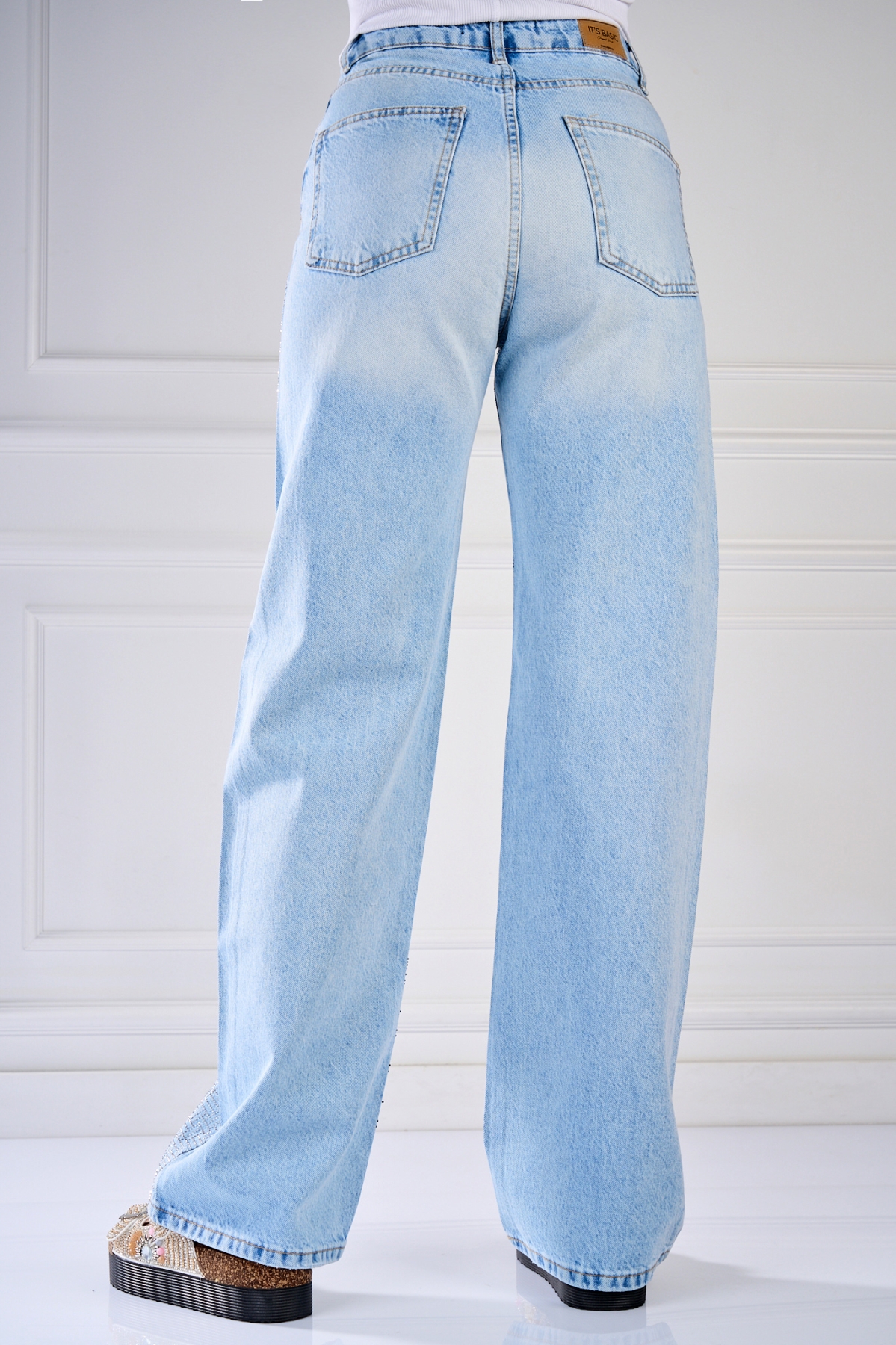 Blugi Regular Fit Albastri Elakya - 2 | YEO