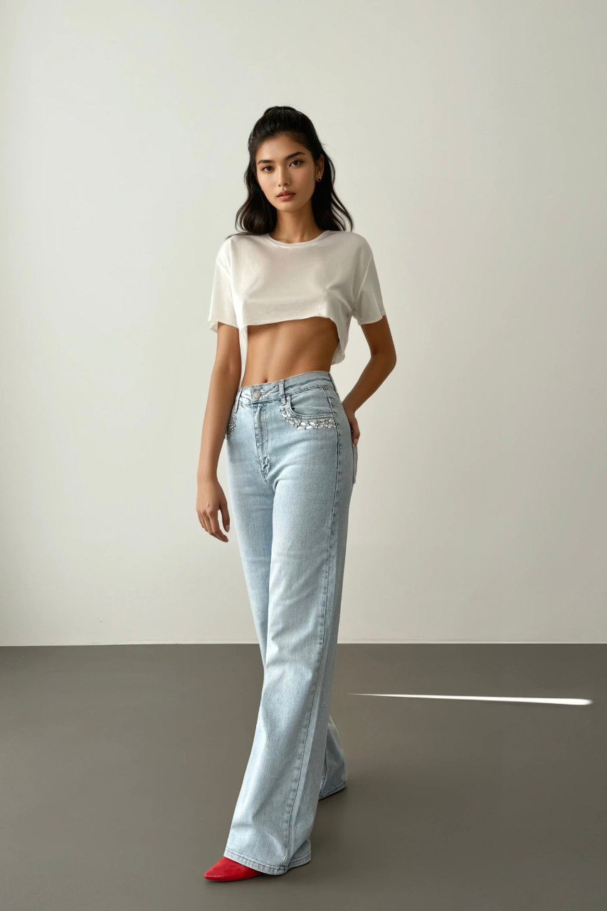 Blugi Regular Fit Albastri Serafy - 4 | YEO