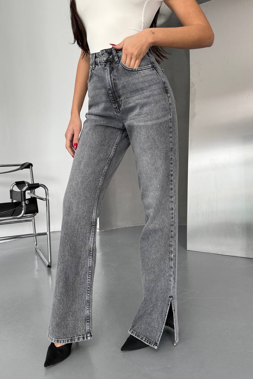 Blugi Regular Fit Gri Kimaya - 2 | YEO