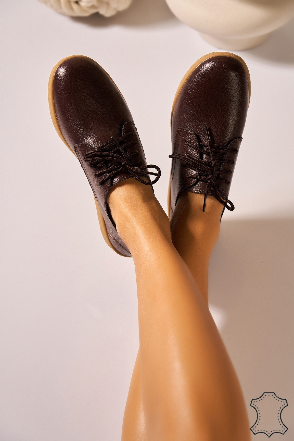 Mocasini dama Piele Naturala Maro Delia - 2 | YEO