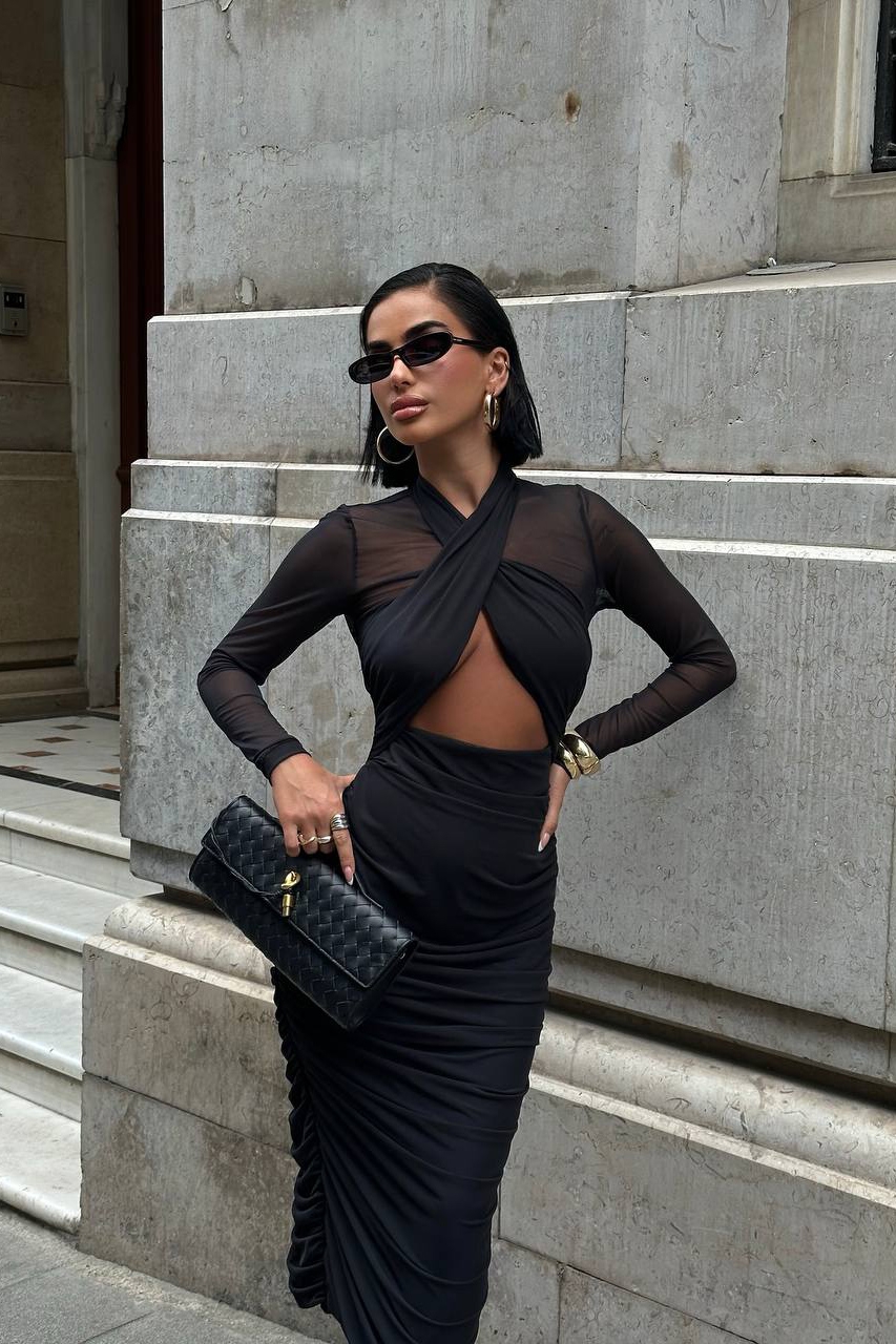 Rochii Dama Negru Rahilla - 1 | YEO