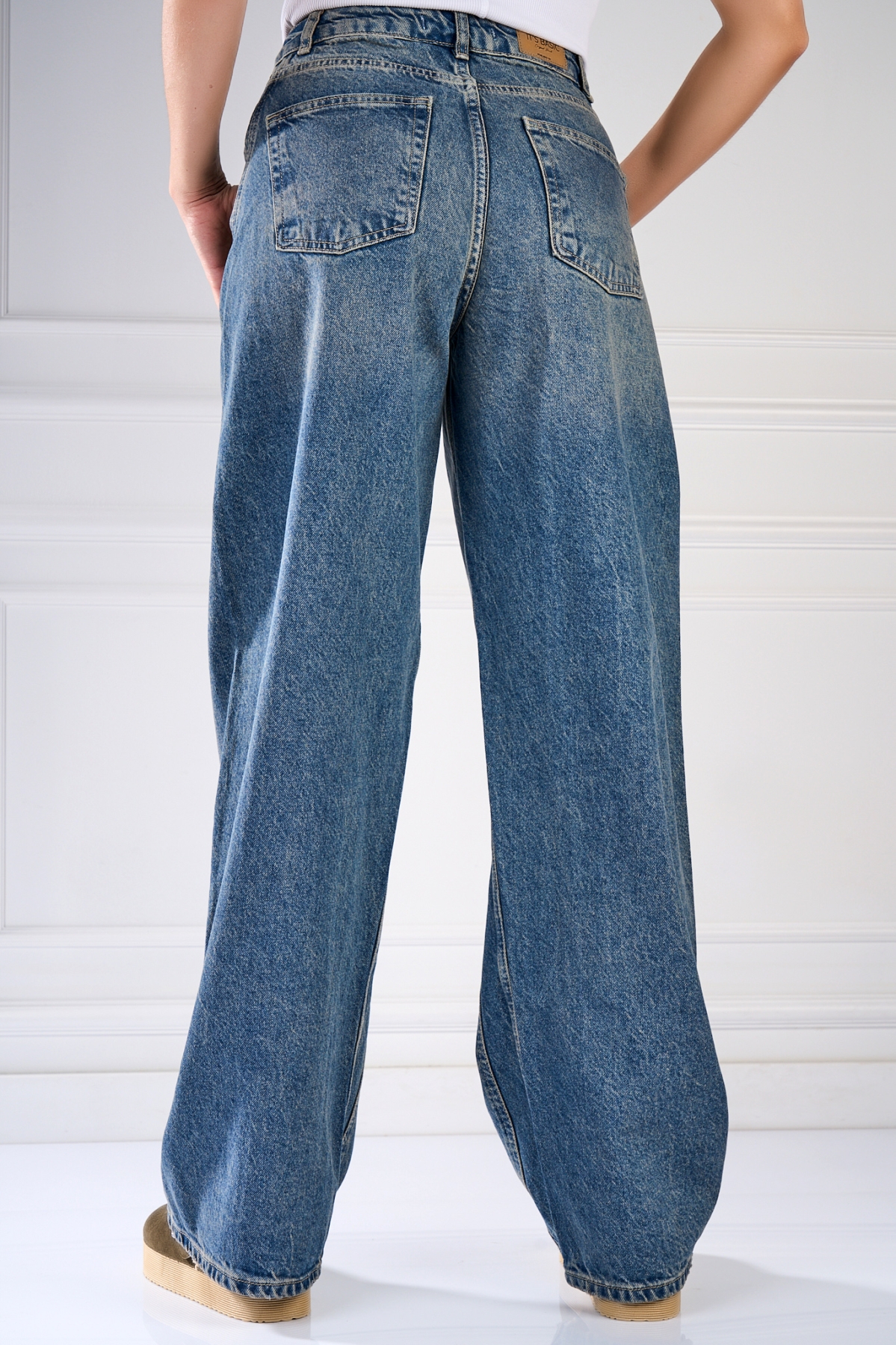 Blugi Damă Oversize Albastri Fabina - 2 | YEO