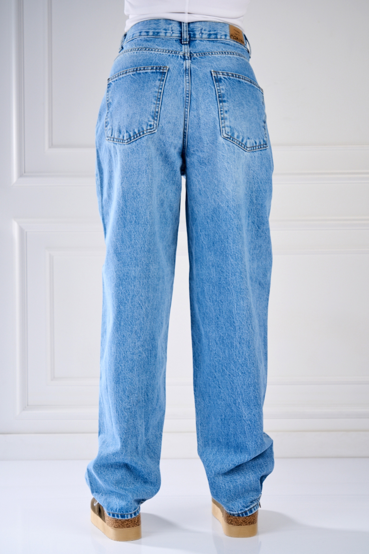 Blugi Damă Oversize Albastri Vaysa - 1 | YEO