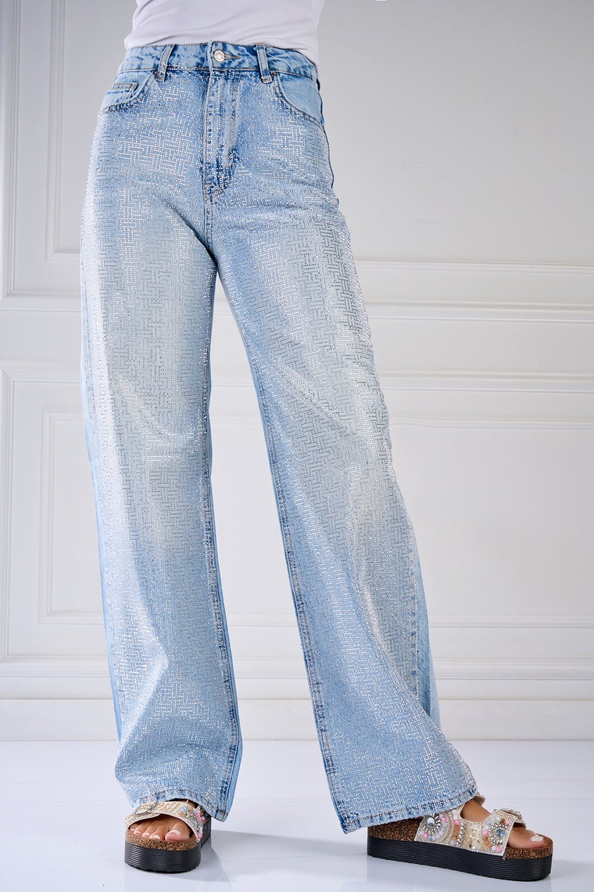 Blugi Regular Fit Albastri Elakya