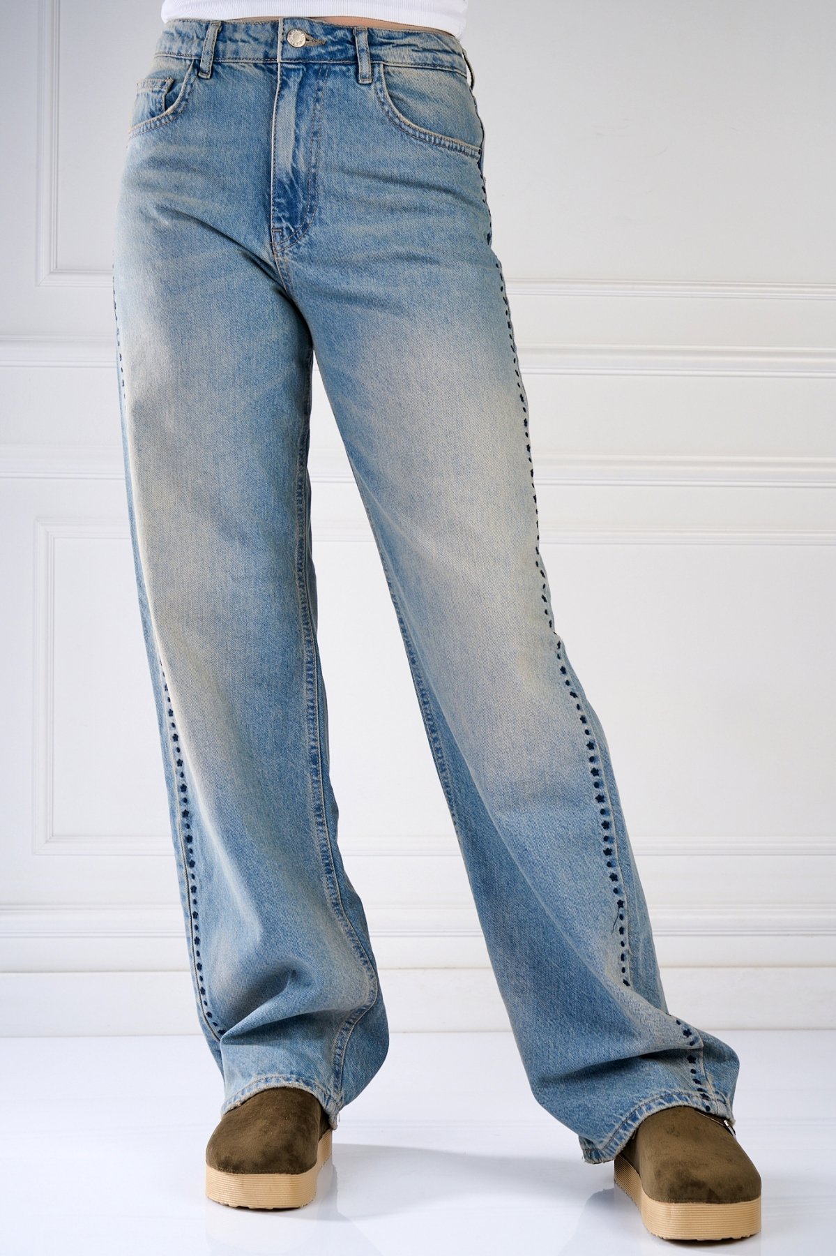 Blugi Regular Fit Albastri Lerusha