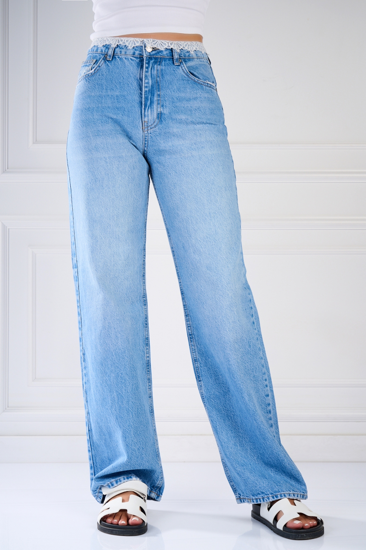 Blugi Regular Fit Albastri Tanushi