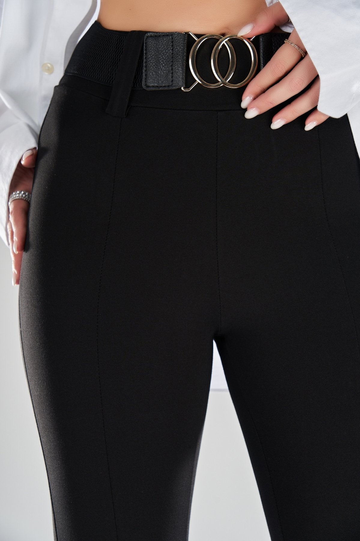 Pantaloni Damă Negru Clarise - 1 | YEO