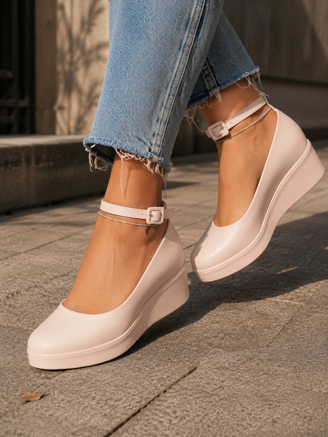 Pantofi dama casual Bej din Piele Ecologica Tamara