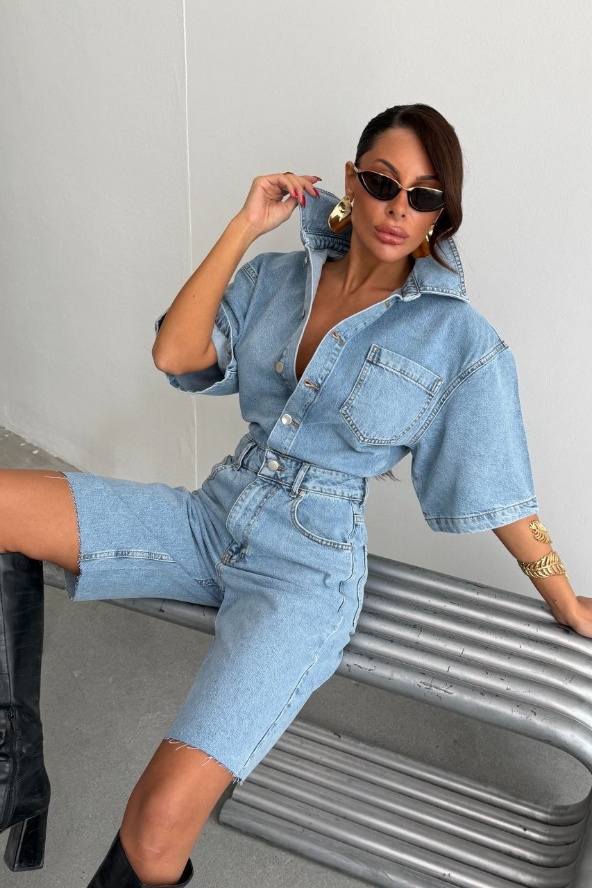 Salopete Denim Albastru Antys