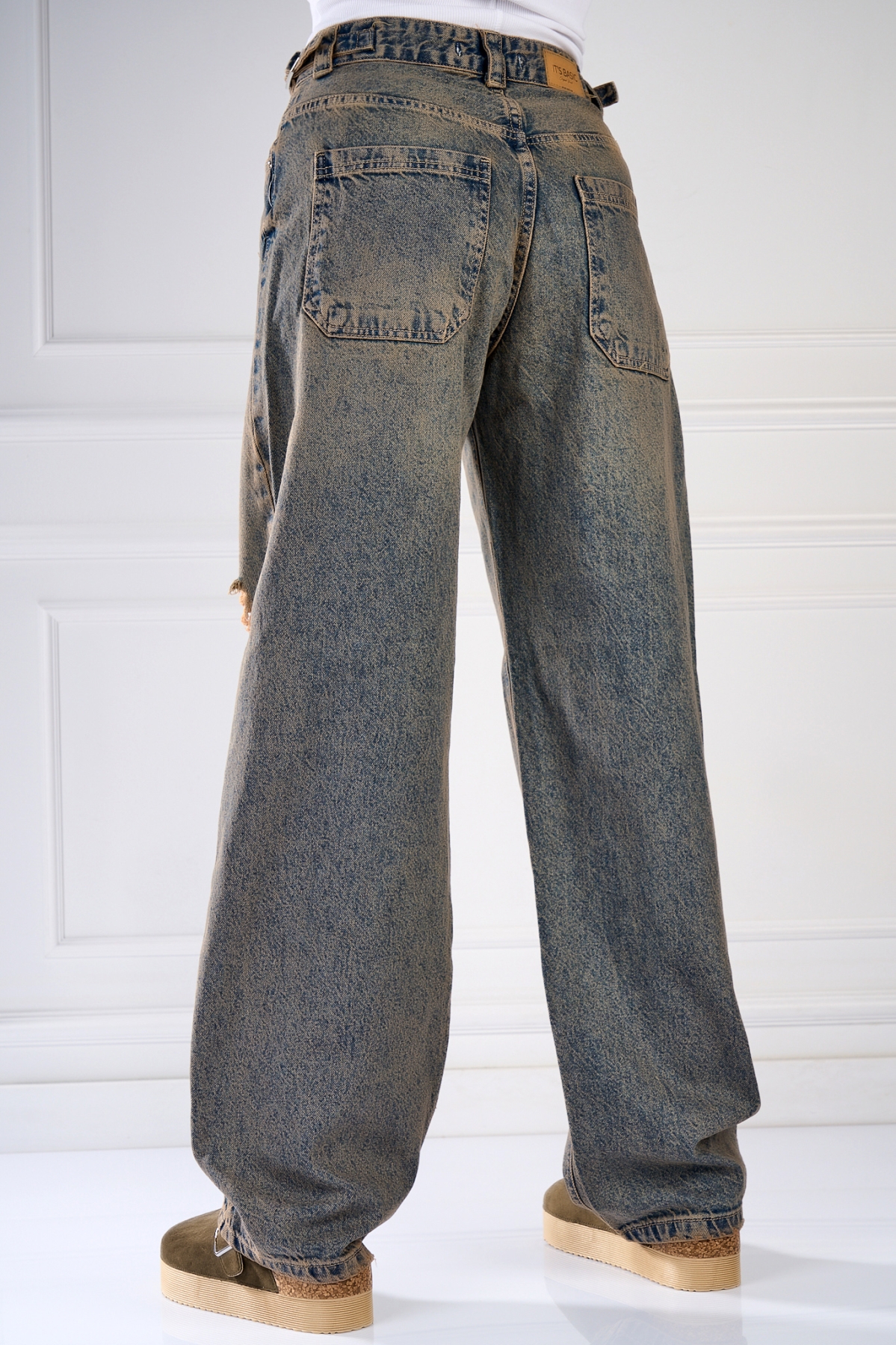 Blugi Damă Oversize Albastri Jeeva - 2 | YEO