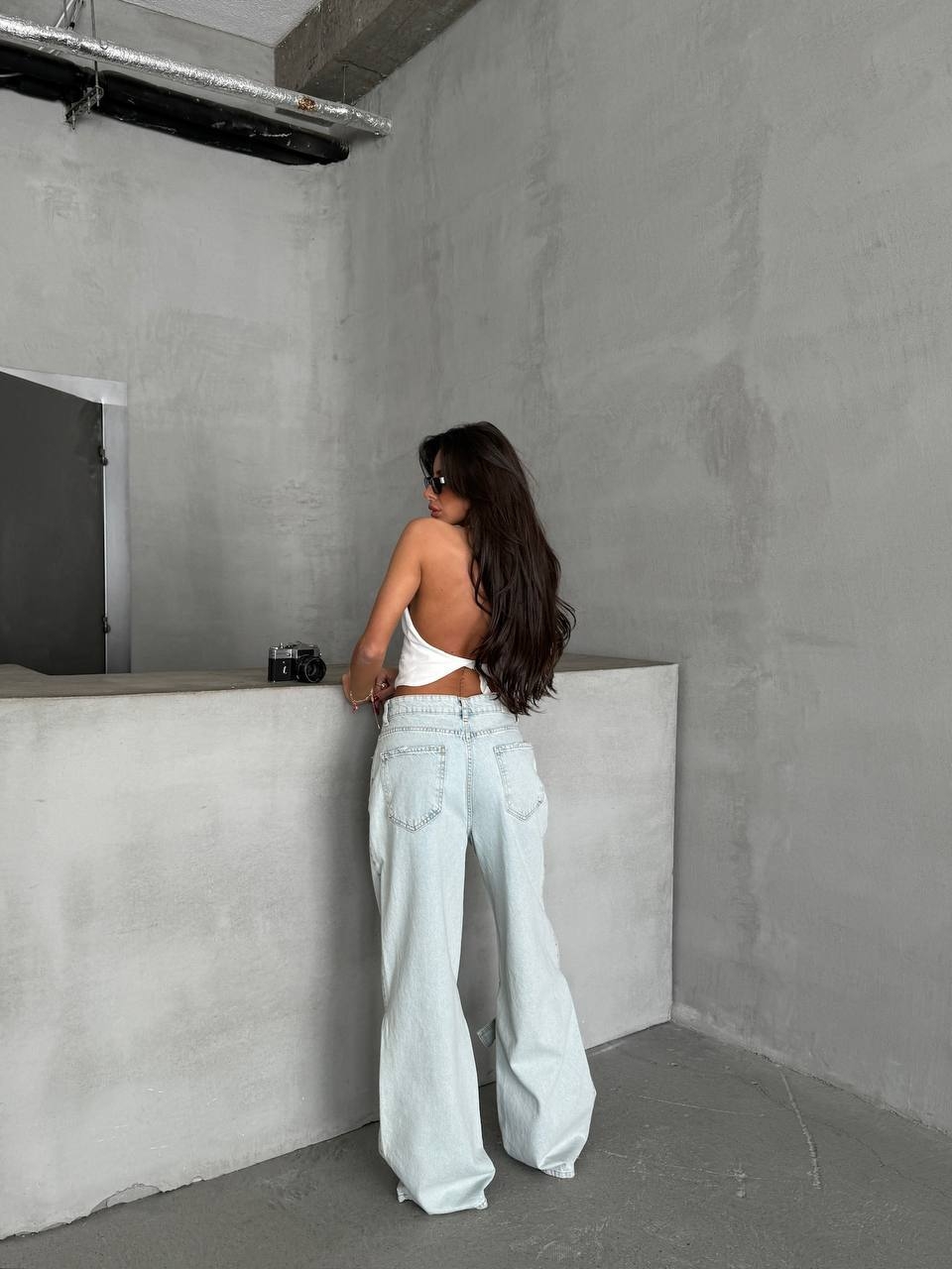 Blugi Damă Oversize Albastri Zuleyka - 3 | YEO