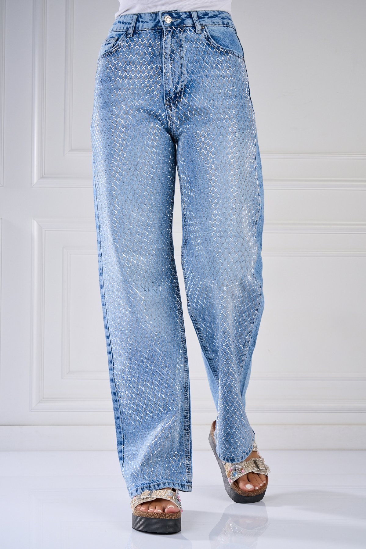 Blugi Regular Fit Albastri Rasika - 1 | YEO
