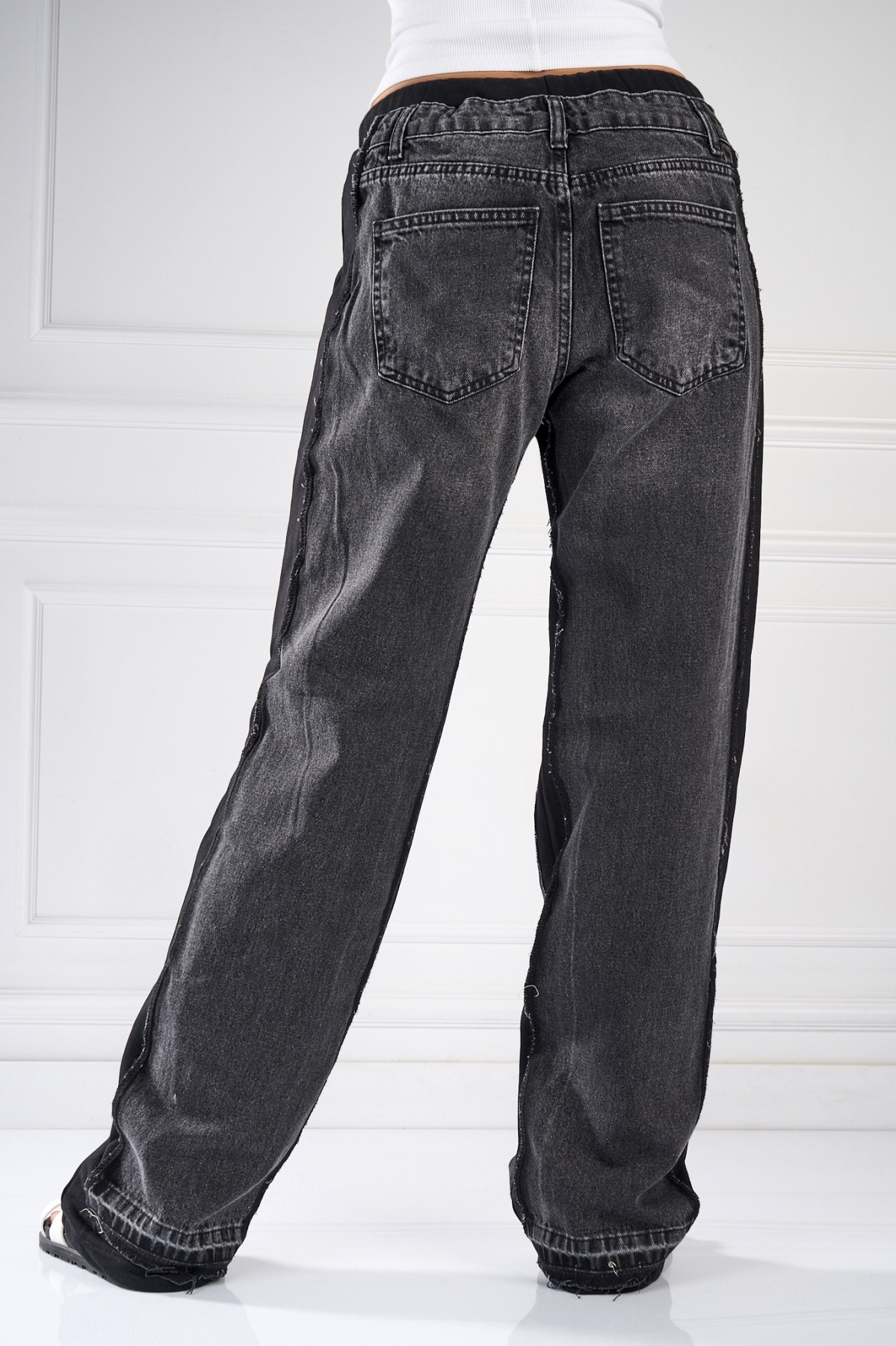 Blugi Regular Fit Gri Lavenia - 2 | YEO