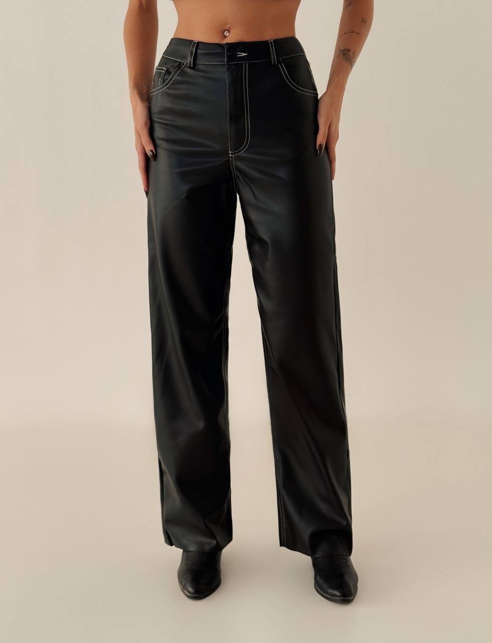 Pantaloni Damă Negru Sevyn - 2 | YEO