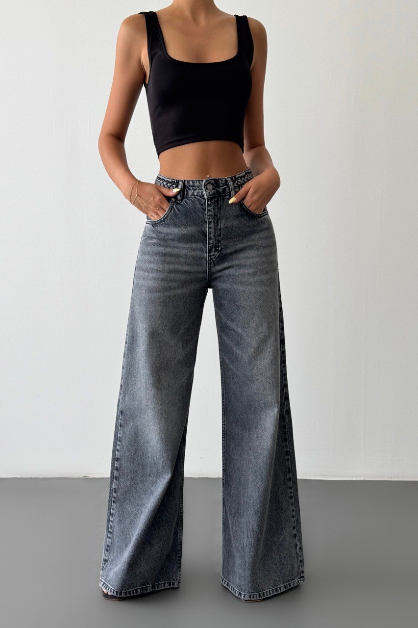 Blugi Damă Oversize Gri Iqlas