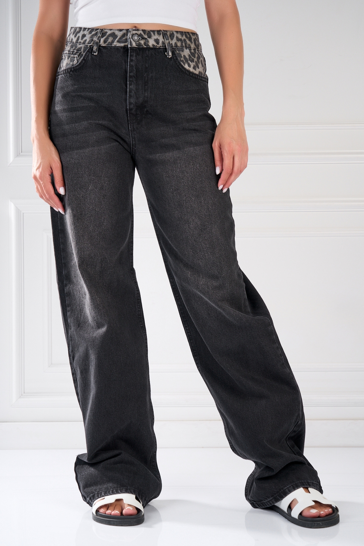 Blugi Damă Oversize Negri Emrin - 2 | YEO