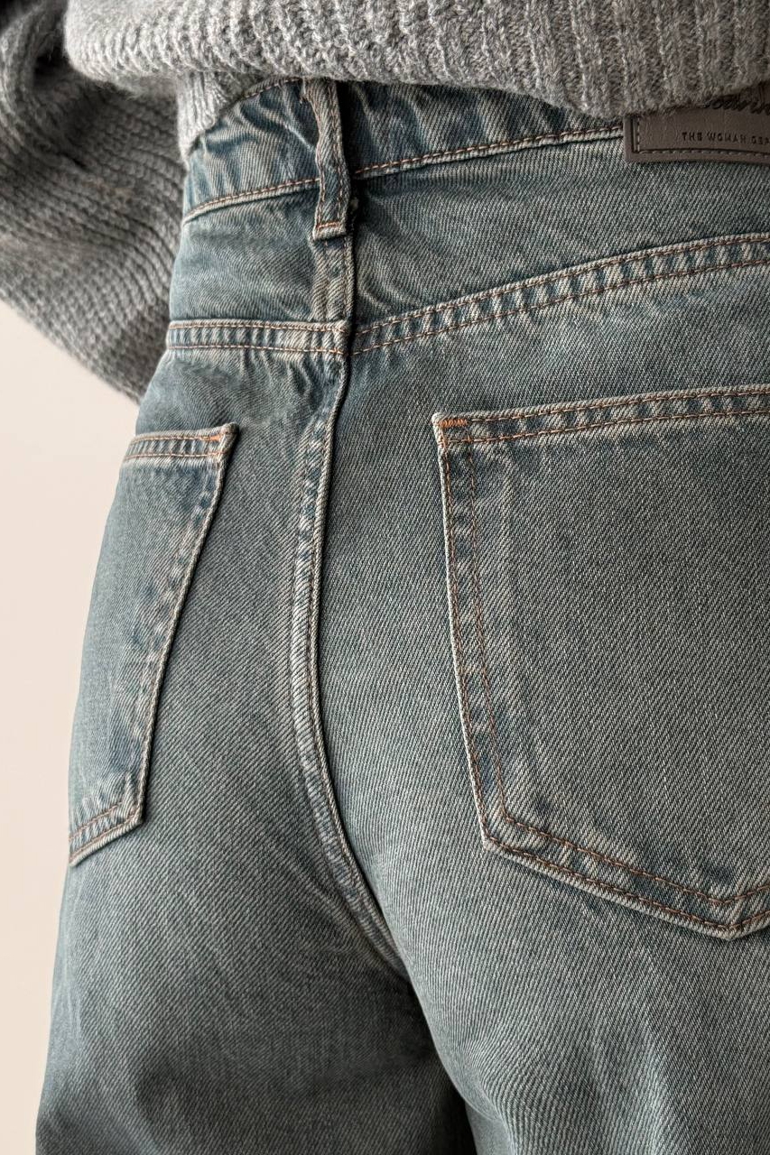Blugi Damă Oversize Verzi Avery - 1 | YEO