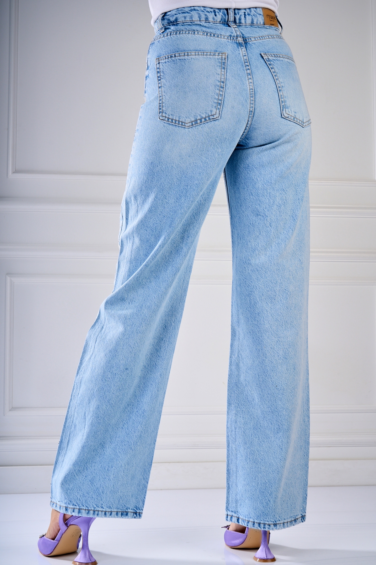Blugi Regular Fit Albastri Nayana - 1 | YEO