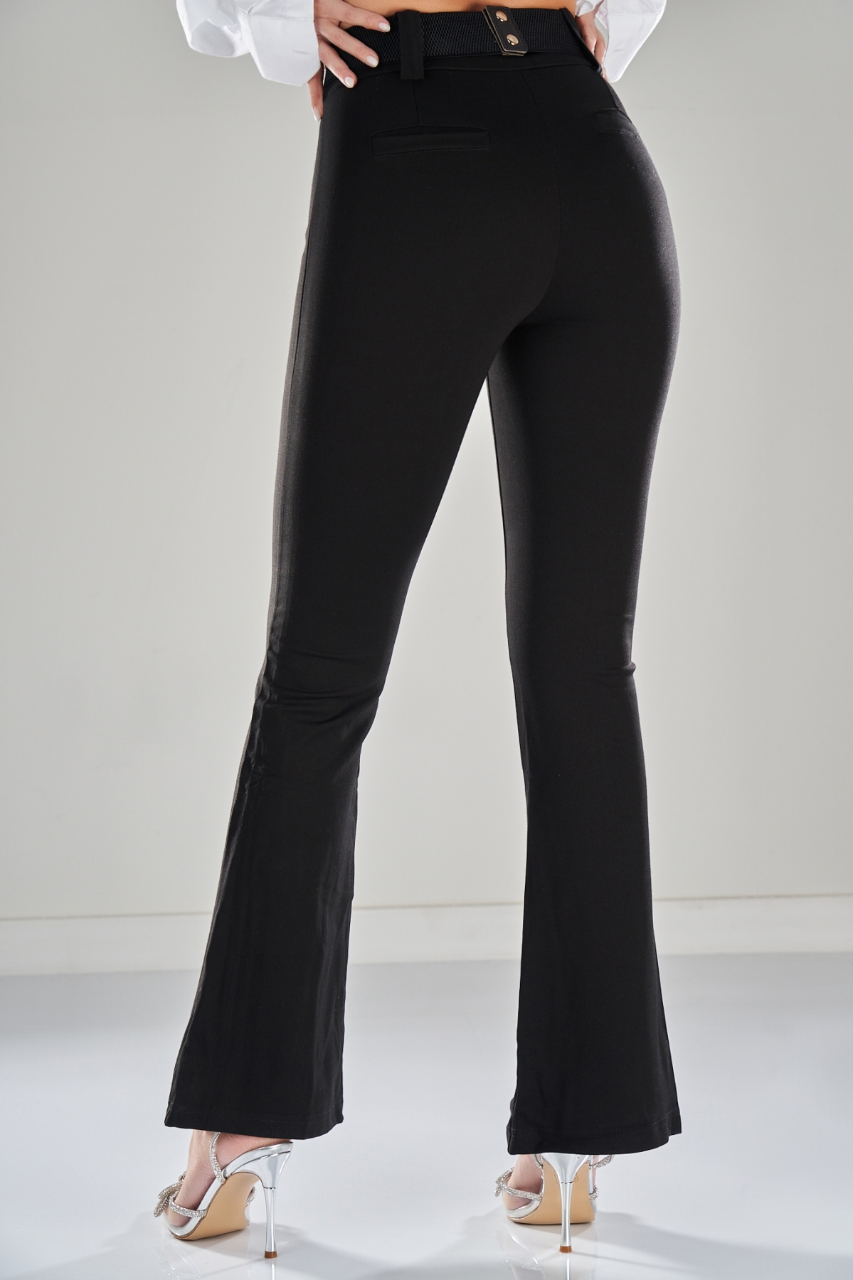 Pantaloni Damă Negru Clarise - 2 | YEO