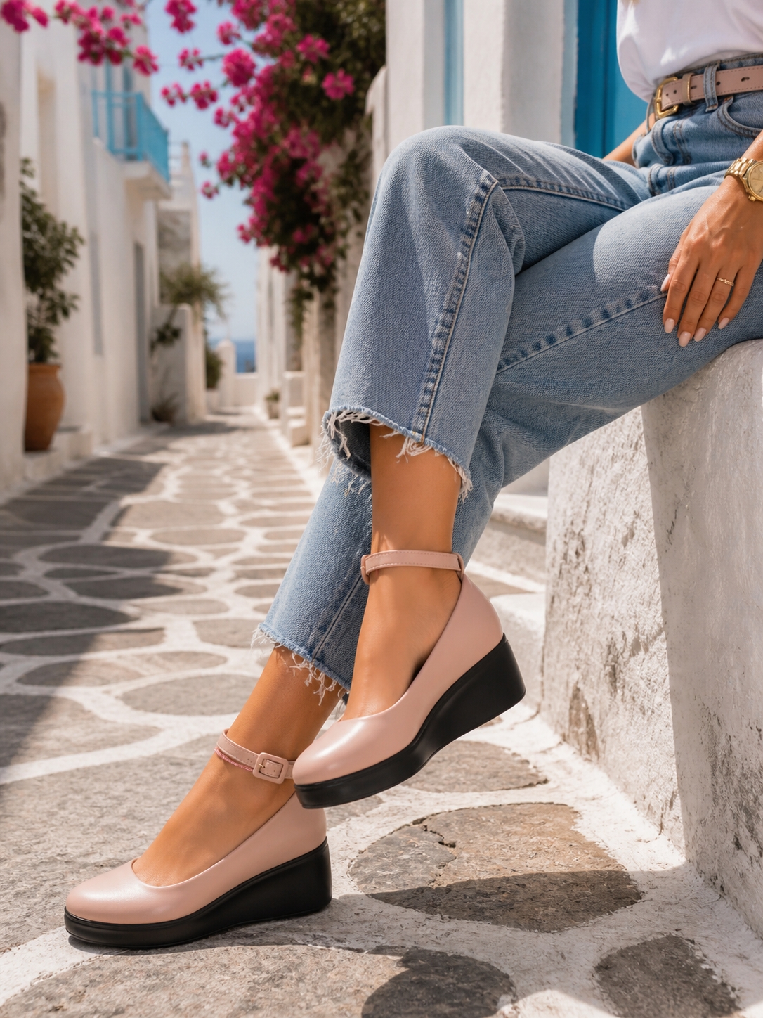 Pantofi dama casual Nude din Piele Ecologica Tamara