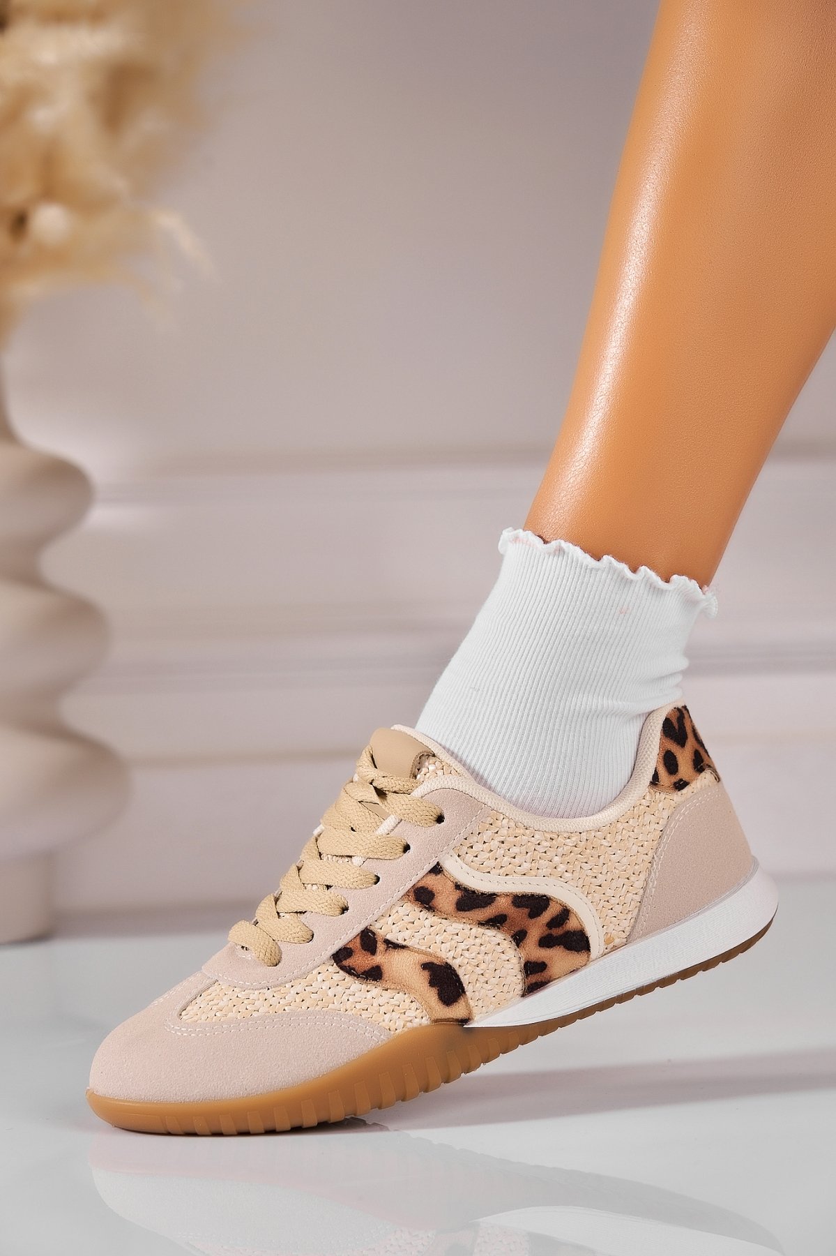 Adidași de damă Piele Ecologica Animal Print Jadie - 1 | YEO