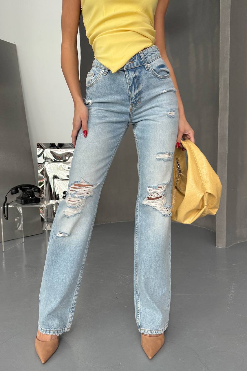 Blugi Regular Fit Albastri Henryka