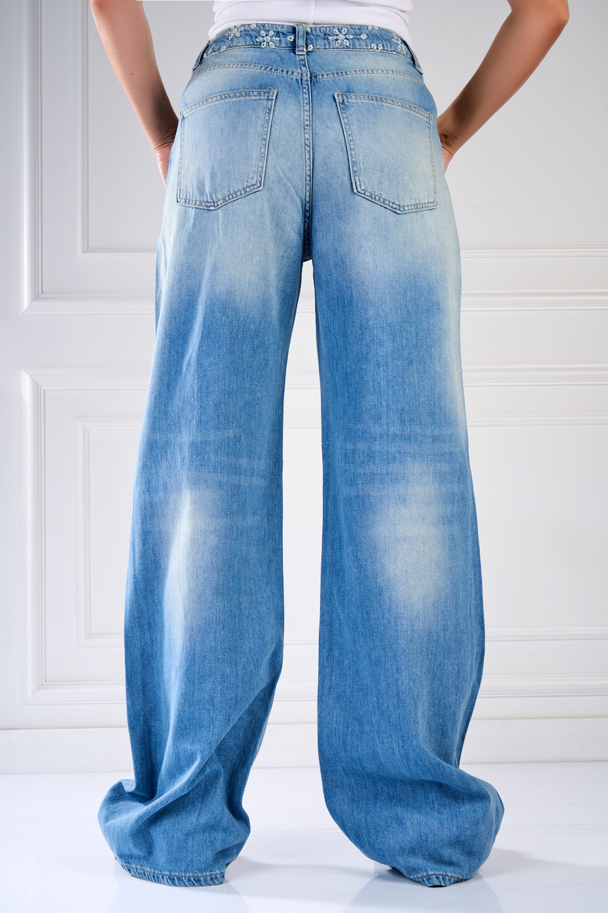 Blugi Regular Fit Albastri Sakshi - 2 | YEO