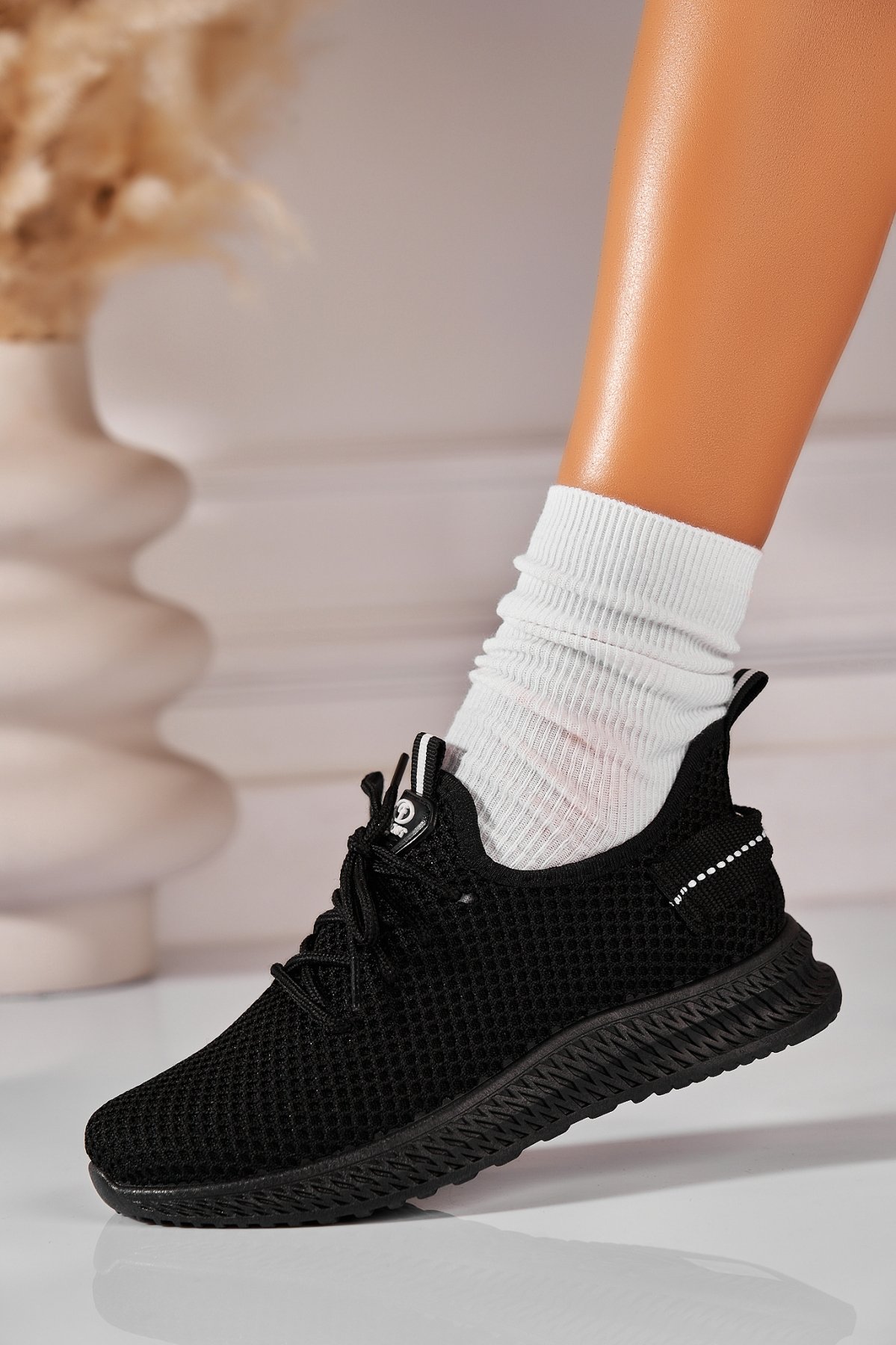 Adidași de damă Textil Negru Jaylie - 1 | YEO