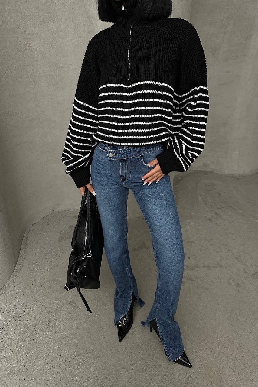 Blugi Dama Drepti Bleumarin Gulista