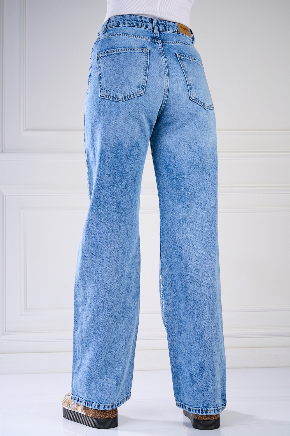 Blugi Regular Fit Albastri Rasika - 3 | YEO