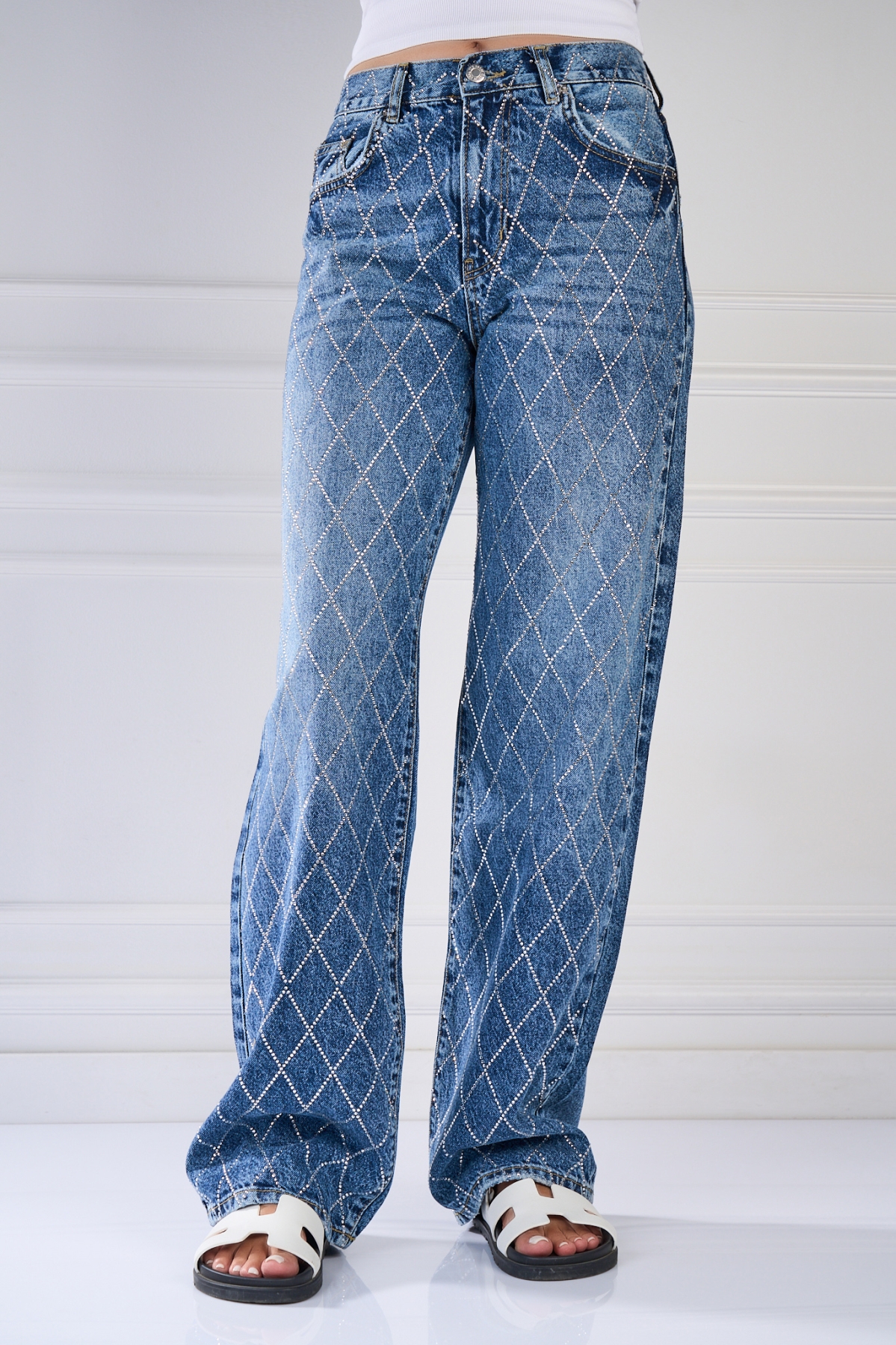 Blugi Regular Fit Albastri Smisha - 3 | YEO
