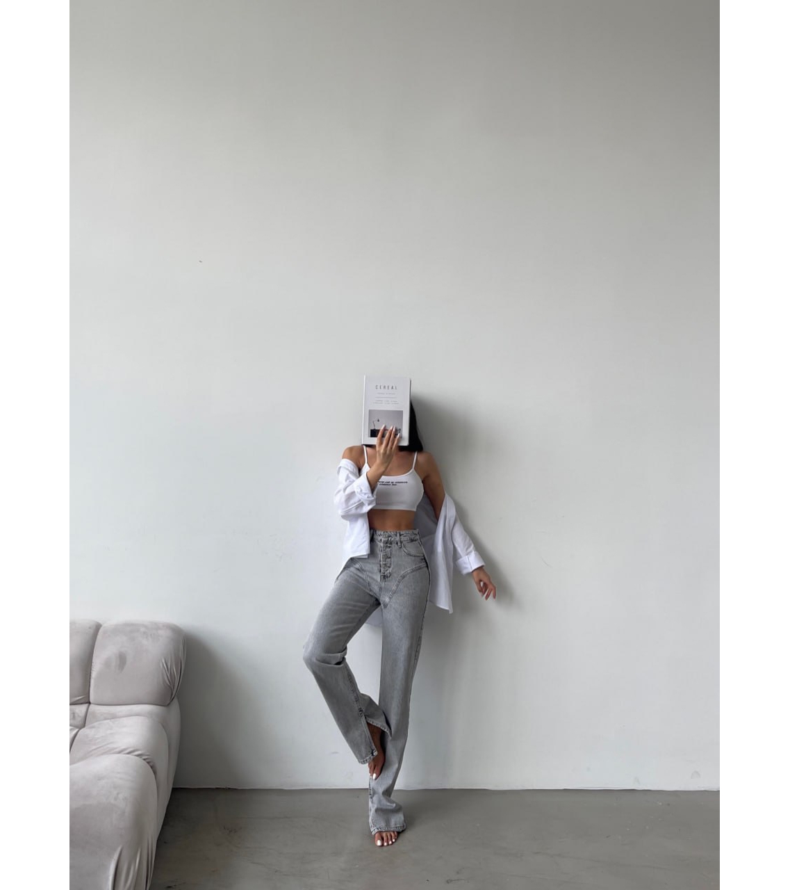 Blugi Slim Fit Gri Remy - 1 | YEO