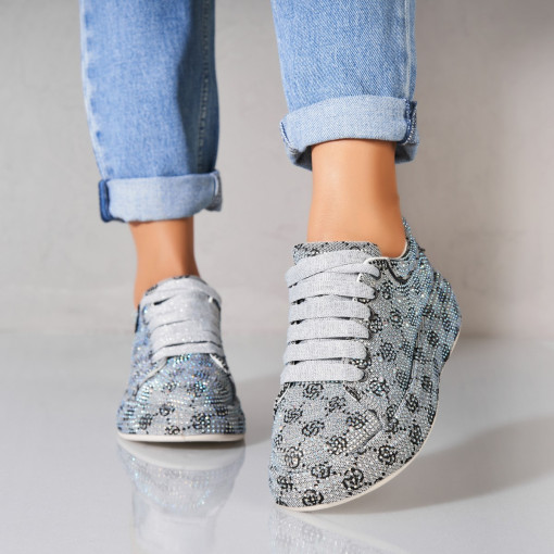 Adidași damă Textil Gri Iryna - Img 2