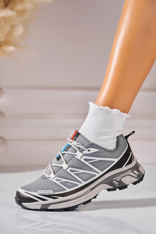 Adidași de damă Piele Ecologica Gri Eloni - Img 3